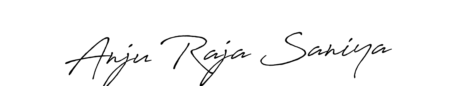 Make a short Anju Raja Saniya signature style. Manage your documents anywhere anytime using Antro_Vectra_Bolder. Create and add eSignatures, submit forms, share and send files easily. Anju Raja Saniya signature style 7 images and pictures png