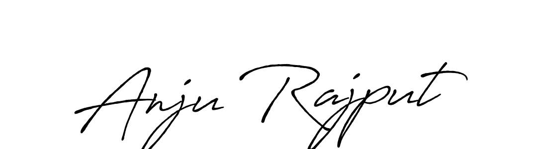 Use a signature maker to create a handwritten signature online. With this signature software, you can design (Antro_Vectra_Bolder) your own signature for name Anju Rajput. Anju Rajput signature style 7 images and pictures png