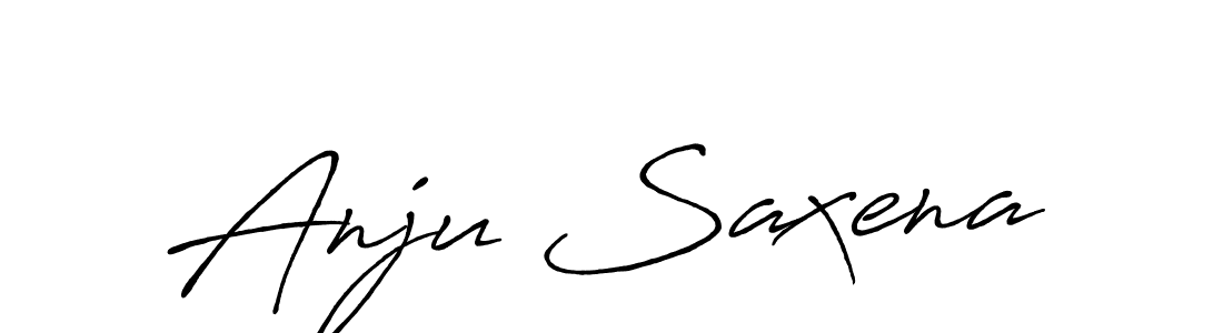 Anju Saxena stylish signature style. Best Handwritten Sign (Antro_Vectra_Bolder) for my name. Handwritten Signature Collection Ideas for my name Anju Saxena. Anju Saxena signature style 7 images and pictures png