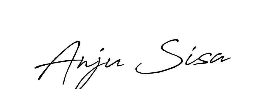 Make a beautiful signature design for name Anju Sisa. Use this online signature maker to create a handwritten signature for free. Anju Sisa signature style 7 images and pictures png