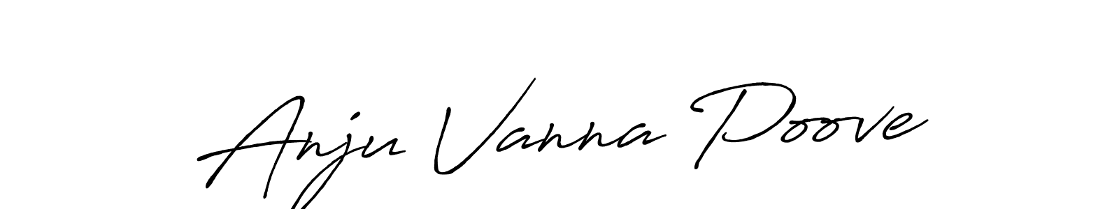Also we have Anju Vanna Poove name is the best signature style. Create professional handwritten signature collection using Antro_Vectra_Bolder autograph style. Anju Vanna Poove signature style 7 images and pictures png