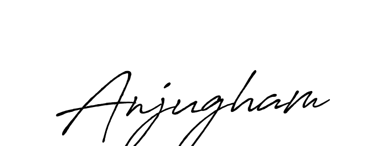 How to make Anjugham signature? Antro_Vectra_Bolder is a professional autograph style. Create handwritten signature for Anjugham name. Anjugham signature style 7 images and pictures png