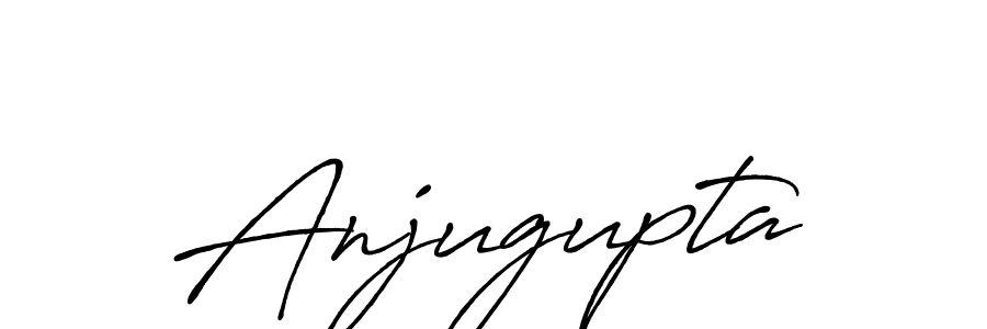 How to make Anjugupta name signature. Use Antro_Vectra_Bolder style for creating short signs online. This is the latest handwritten sign. Anjugupta signature style 7 images and pictures png