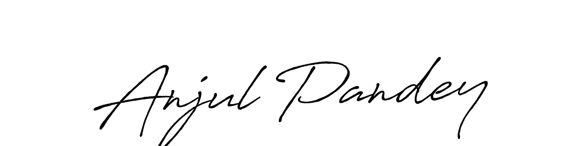 Use a signature maker to create a handwritten signature online. With this signature software, you can design (Antro_Vectra_Bolder) your own signature for name Anjul Pandey. Anjul Pandey signature style 7 images and pictures png