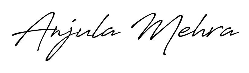 Make your name Anjula Mehra memorable on every contract using Antro_Vectra_Bolder autograph style. Instant transparent background export available. Anjula Mehra signature style 7 images and pictures png