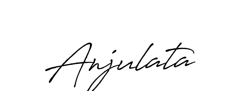 You should practise on your own different ways (Antro_Vectra_Bolder) to write your name (Anjulata) in signature. don't let someone else do it for you. Anjulata signature style 7 images and pictures png