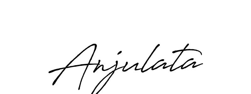 Design your own signature with our free online signature maker. With this signature software, you can create a handwritten (Antro_Vectra_Bolder) signature for name Anjulata. Anjulata signature style 7 images and pictures png