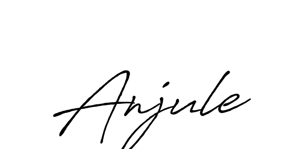Design your own signature with our free online signature maker. With this signature software, you can create a handwritten (Antro_Vectra_Bolder) signature for name Anjule. Anjule signature style 7 images and pictures png