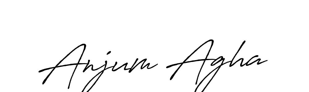 Anjum Agha stylish signature style. Best Handwritten Sign (Antro_Vectra_Bolder) for my name. Handwritten Signature Collection Ideas for my name Anjum Agha. Anjum Agha signature style 7 images and pictures png