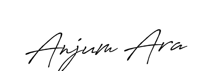 Anjum Ara stylish signature style. Best Handwritten Sign (Antro_Vectra_Bolder) for my name. Handwritten Signature Collection Ideas for my name Anjum Ara. Anjum Ara signature style 7 images and pictures png