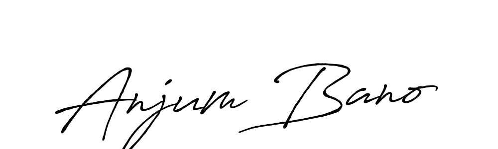 You should practise on your own different ways (Antro_Vectra_Bolder) to write your name (Anjum Bano) in signature. don't let someone else do it for you. Anjum Bano signature style 7 images and pictures png