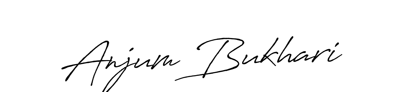 It looks lik you need a new signature style for name Anjum Bukhari. Design unique handwritten (Antro_Vectra_Bolder) signature with our free signature maker in just a few clicks. Anjum Bukhari signature style 7 images and pictures png
