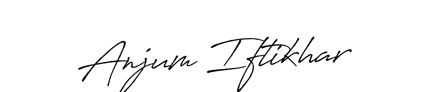 Anjum Iftikhar stylish signature style. Best Handwritten Sign (Antro_Vectra_Bolder) for my name. Handwritten Signature Collection Ideas for my name Anjum Iftikhar. Anjum Iftikhar signature style 7 images and pictures png