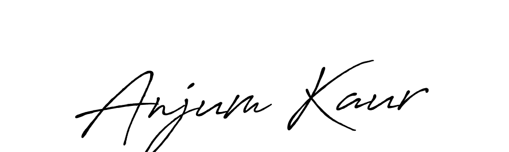 Design your own signature with our free online signature maker. With this signature software, you can create a handwritten (Antro_Vectra_Bolder) signature for name Anjum Kaur. Anjum Kaur signature style 7 images and pictures png