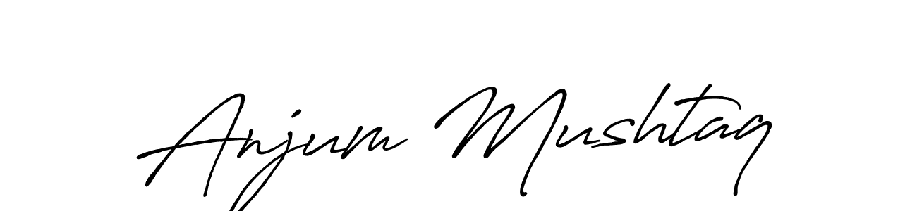 Make a beautiful signature design for name Anjum Mushtaq. Use this online signature maker to create a handwritten signature for free. Anjum Mushtaq signature style 7 images and pictures png