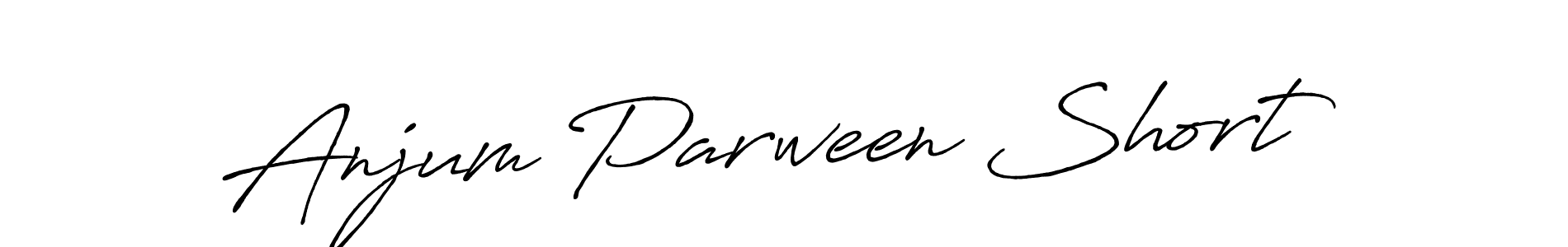 Make a beautiful signature design for name Anjum Parween Short. Use this online signature maker to create a handwritten signature for free. Anjum Parween Short signature style 7 images and pictures png