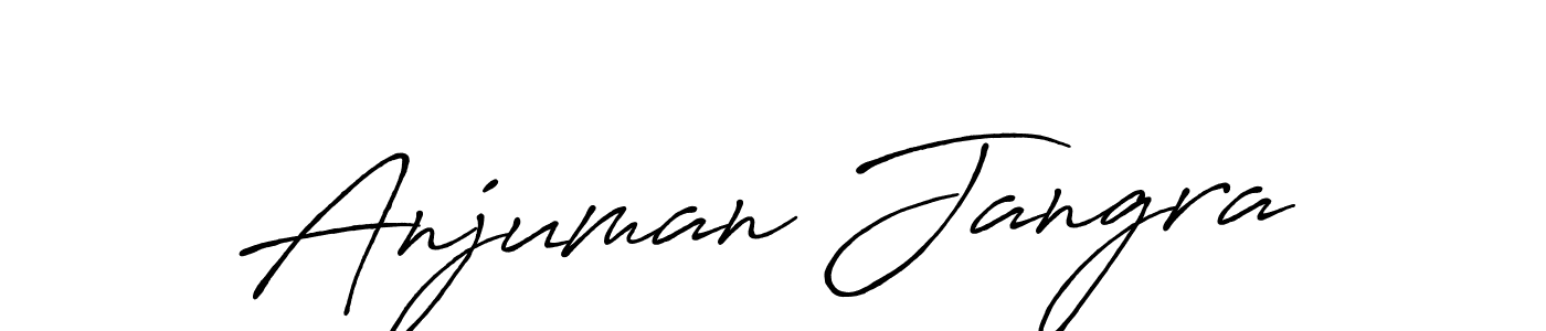 Also You can easily find your signature by using the search form. We will create Anjuman Jangra name handwritten signature images for you free of cost using Antro_Vectra_Bolder sign style. Anjuman Jangra signature style 7 images and pictures png