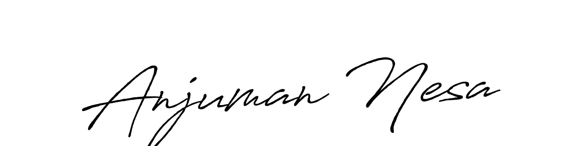 It looks lik you need a new signature style for name Anjuman Nesa. Design unique handwritten (Antro_Vectra_Bolder) signature with our free signature maker in just a few clicks. Anjuman Nesa signature style 7 images and pictures png