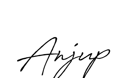 How to make Anjup signature? Antro_Vectra_Bolder is a professional autograph style. Create handwritten signature for Anjup name. Anjup signature style 7 images and pictures png