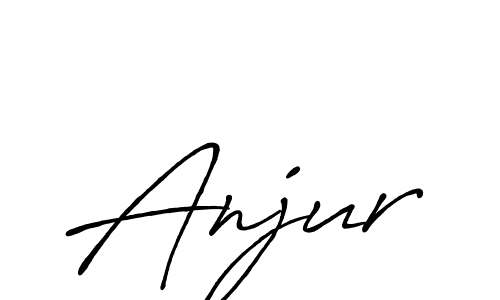This is the best signature style for the Anjur name. Also you like these signature font (Antro_Vectra_Bolder). Mix name signature. Anjur signature style 7 images and pictures png