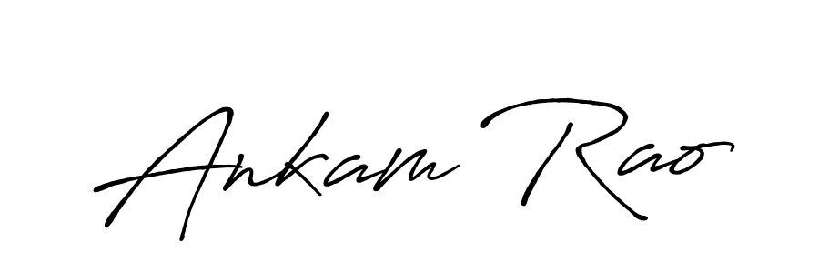 You should practise on your own different ways (Antro_Vectra_Bolder) to write your name (Ankam Rao) in signature. don't let someone else do it for you. Ankam Rao signature style 7 images and pictures png