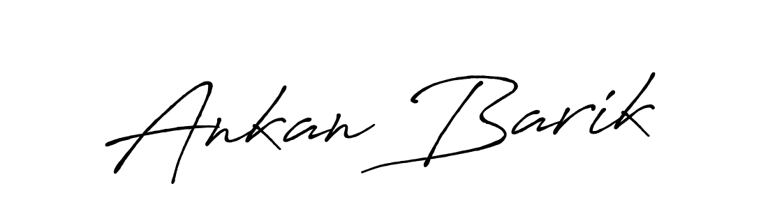 Create a beautiful signature design for name Ankan Barik. With this signature (Antro_Vectra_Bolder) fonts, you can make a handwritten signature for free. Ankan Barik signature style 7 images and pictures png
