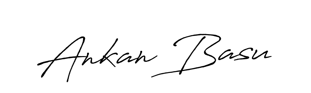You should practise on your own different ways (Antro_Vectra_Bolder) to write your name (Ankan Basu) in signature. don't let someone else do it for you. Ankan Basu signature style 7 images and pictures png