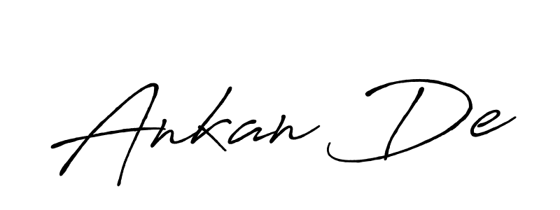 You should practise on your own different ways (Antro_Vectra_Bolder) to write your name (Ankan De) in signature. don't let someone else do it for you. Ankan De signature style 7 images and pictures png