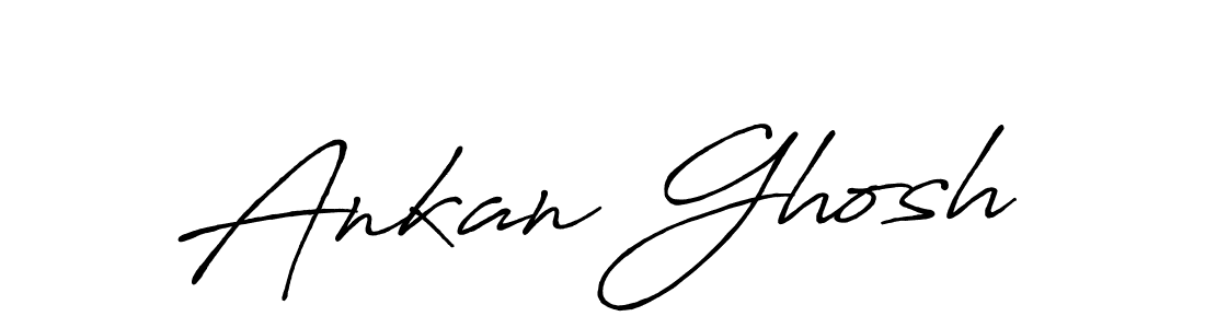 How to make Ankan Ghosh name signature. Use Antro_Vectra_Bolder style for creating short signs online. This is the latest handwritten sign. Ankan Ghosh signature style 7 images and pictures png