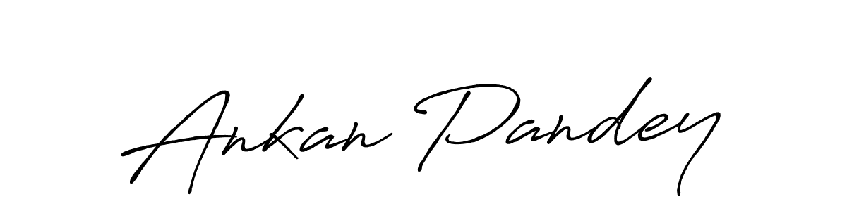 Ankan Pandey stylish signature style. Best Handwritten Sign (Antro_Vectra_Bolder) for my name. Handwritten Signature Collection Ideas for my name Ankan Pandey. Ankan Pandey signature style 7 images and pictures png