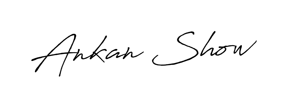 Similarly Antro_Vectra_Bolder is the best handwritten signature design. Signature creator online .You can use it as an online autograph creator for name Ankan Show. Ankan Show signature style 7 images and pictures png