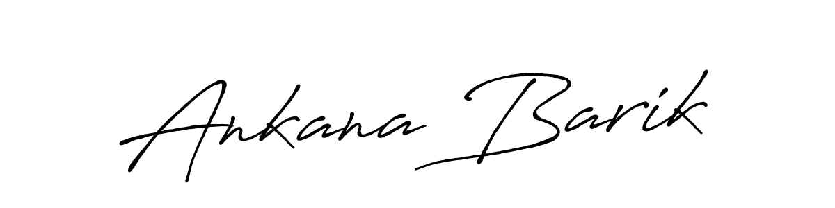 Create a beautiful signature design for name Ankana Barik. With this signature (Antro_Vectra_Bolder) fonts, you can make a handwritten signature for free. Ankana Barik signature style 7 images and pictures png