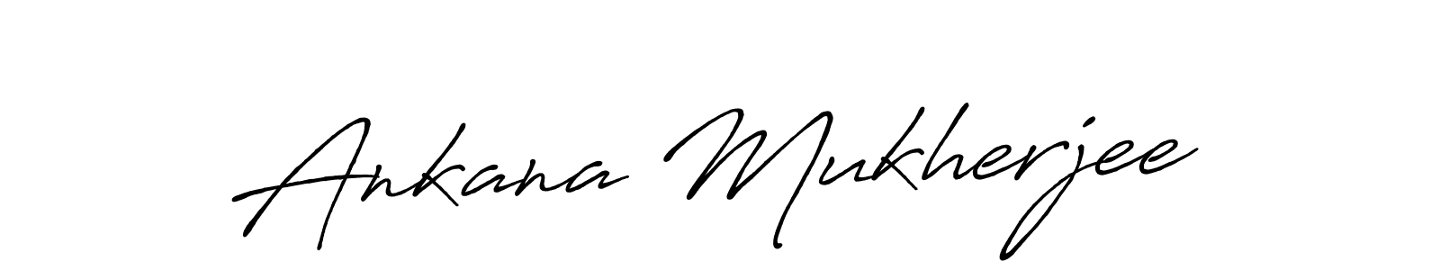 Make a beautiful signature design for name Ankana Mukherjee. With this signature (Antro_Vectra_Bolder) style, you can create a handwritten signature for free. Ankana Mukherjee signature style 7 images and pictures png