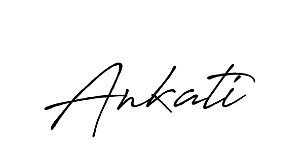 How to make Ankati signature? Antro_Vectra_Bolder is a professional autograph style. Create handwritten signature for Ankati name. Ankati signature style 7 images and pictures png