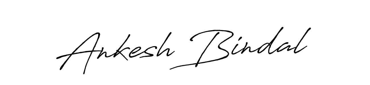 Ankesh Bindal stylish signature style. Best Handwritten Sign (Antro_Vectra_Bolder) for my name. Handwritten Signature Collection Ideas for my name Ankesh Bindal. Ankesh Bindal signature style 7 images and pictures png