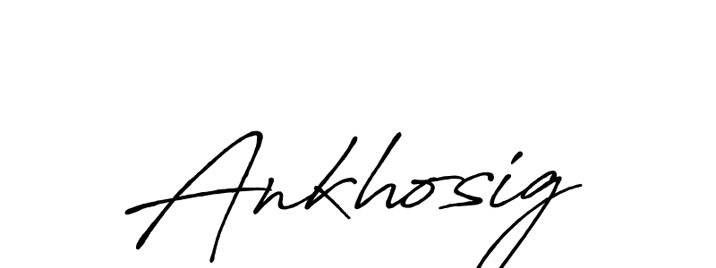 How to make Ankhosig name signature. Use Antro_Vectra_Bolder style for creating short signs online. This is the latest handwritten sign. Ankhosig signature style 7 images and pictures png