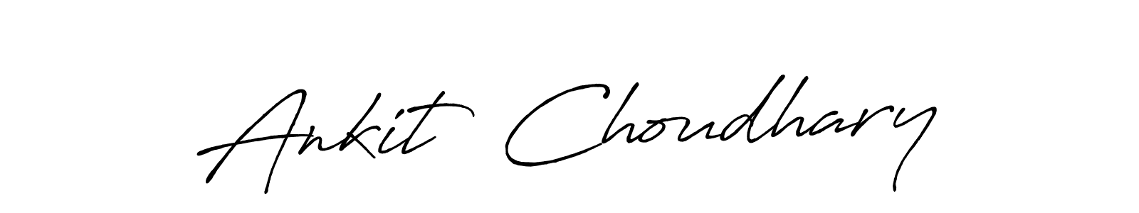 Similarly Antro_Vectra_Bolder is the best handwritten signature design. Signature creator online .You can use it as an online autograph creator for name Ankit  Choudhary. Ankit  Choudhary signature style 7 images and pictures png