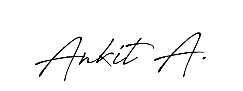 Create a beautiful signature design for name Ankit A.. With this signature (Antro_Vectra_Bolder) fonts, you can make a handwritten signature for free. Ankit A. signature style 7 images and pictures png