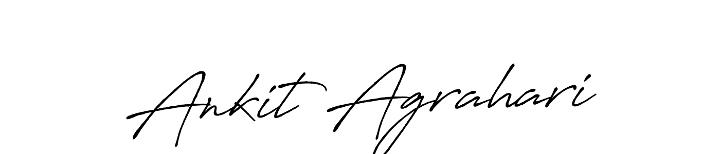 Create a beautiful signature design for name Ankit Agrahari. With this signature (Antro_Vectra_Bolder) fonts, you can make a handwritten signature for free. Ankit Agrahari signature style 7 images and pictures png