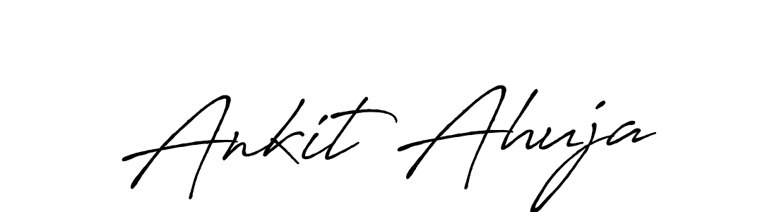 Antro_Vectra_Bolder is a professional signature style that is perfect for those who want to add a touch of class to their signature. It is also a great choice for those who want to make their signature more unique. Get Ankit Ahuja name to fancy signature for free. Ankit Ahuja signature style 7 images and pictures png