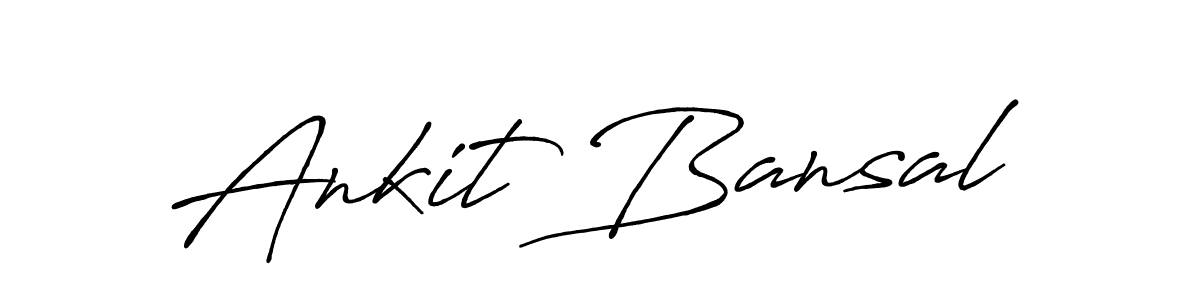 How to make Ankit Bansal name signature. Use Antro_Vectra_Bolder style for creating short signs online. This is the latest handwritten sign. Ankit Bansal signature style 7 images and pictures png