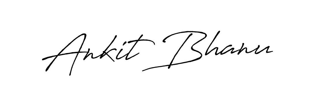 How to make Ankit Bhanu signature? Antro_Vectra_Bolder is a professional autograph style. Create handwritten signature for Ankit Bhanu name. Ankit Bhanu signature style 7 images and pictures png