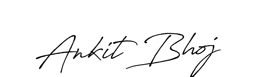 Also we have Ankit Bhoj name is the best signature style. Create professional handwritten signature collection using Antro_Vectra_Bolder autograph style. Ankit Bhoj signature style 7 images and pictures png