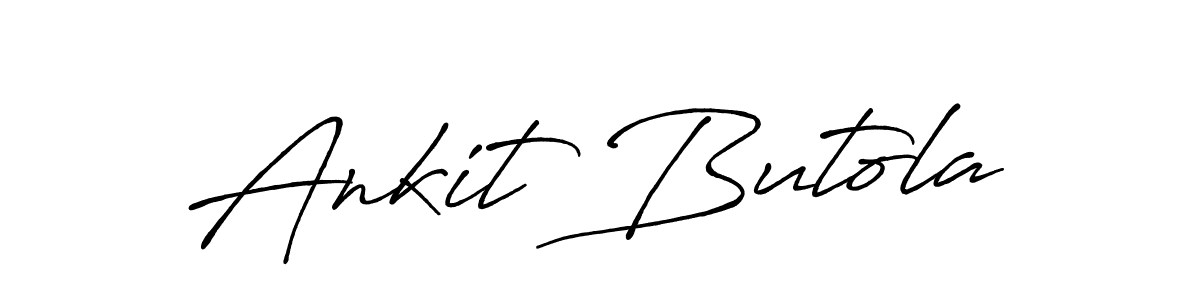 Create a beautiful signature design for name Ankit Butola. With this signature (Antro_Vectra_Bolder) fonts, you can make a handwritten signature for free. Ankit Butola signature style 7 images and pictures png