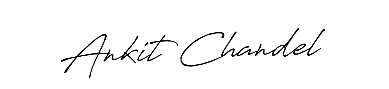 Ankit Chandel stylish signature style. Best Handwritten Sign (Antro_Vectra_Bolder) for my name. Handwritten Signature Collection Ideas for my name Ankit Chandel. Ankit Chandel signature style 7 images and pictures png