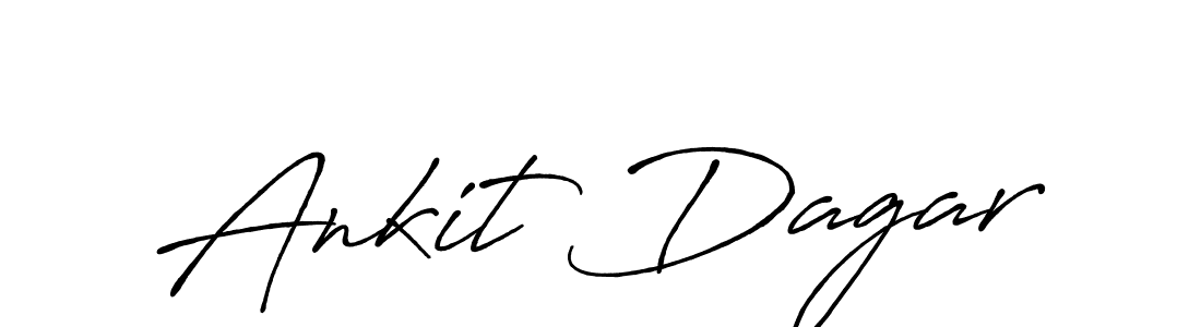 How to make Ankit Dagar name signature. Use Antro_Vectra_Bolder style for creating short signs online. This is the latest handwritten sign. Ankit Dagar signature style 7 images and pictures png