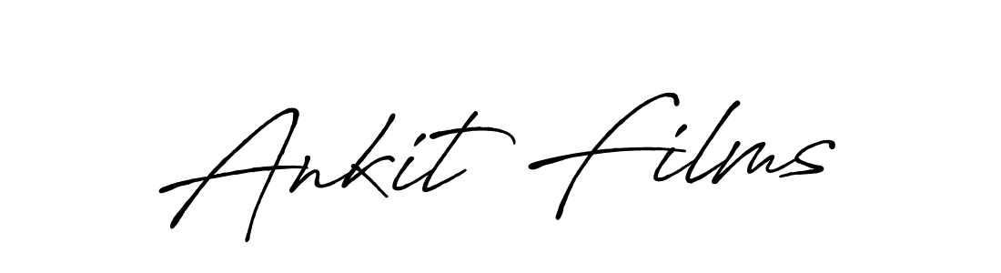 How to make Ankit Films signature? Antro_Vectra_Bolder is a professional autograph style. Create handwritten signature for Ankit Films name. Ankit Films signature style 7 images and pictures png