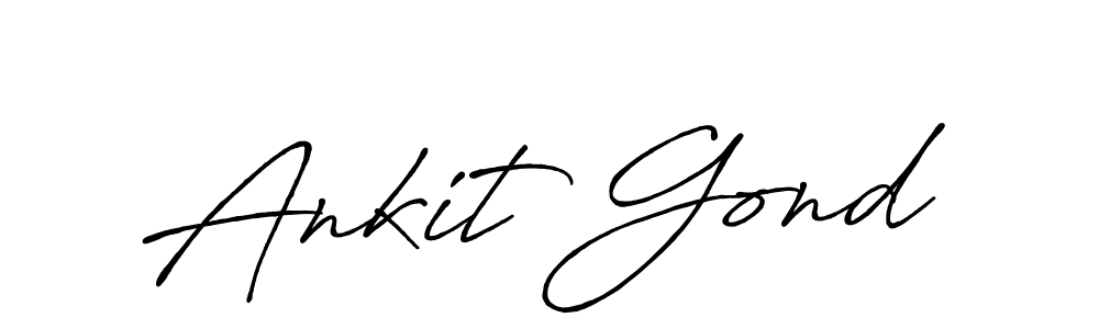 Make a beautiful signature design for name Ankit Gond. With this signature (Antro_Vectra_Bolder) style, you can create a handwritten signature for free. Ankit Gond signature style 7 images and pictures png