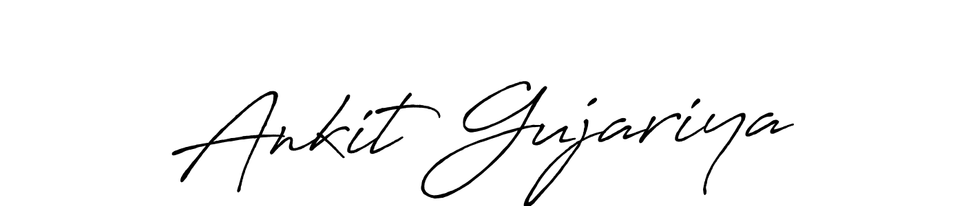 Create a beautiful signature design for name Ankit Gujariya. With this signature (Antro_Vectra_Bolder) fonts, you can make a handwritten signature for free. Ankit Gujariya signature style 7 images and pictures png