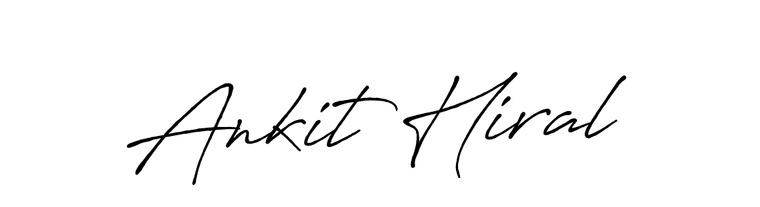 Similarly Antro_Vectra_Bolder is the best handwritten signature design. Signature creator online .You can use it as an online autograph creator for name Ankit Hiral. Ankit Hiral signature style 7 images and pictures png